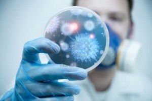 Placa de Petri é um recipiente cilíndrico, achatado, de vidro, metal ou plástico que biólogos utilizam para a cultura de micróbios.